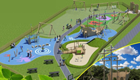 Lunderston Bay playpark 3D artist's impression